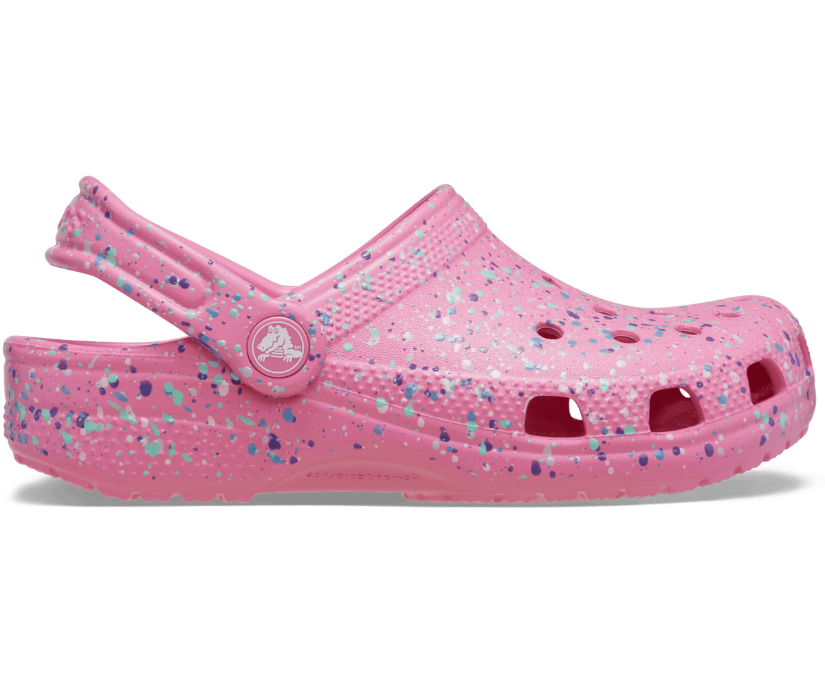 Toddler Classic Paint Splatter Clog - Pink Lemonade/Multi